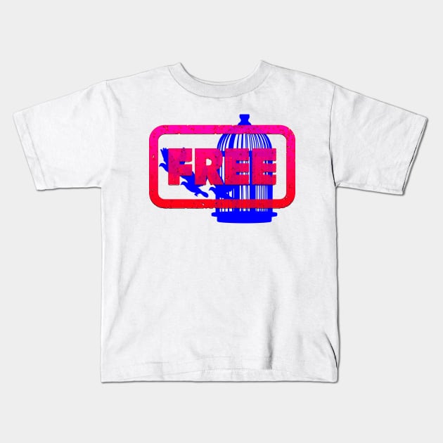 "Free" Kids T-Shirt by JoriSa